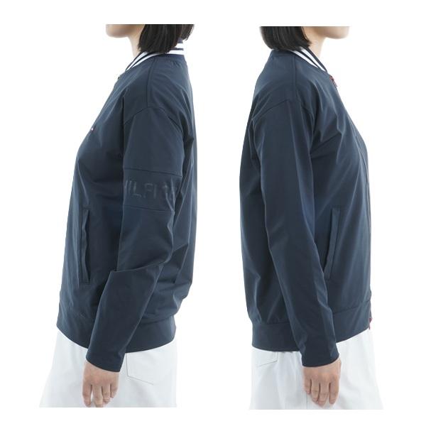 トミーヒルフィガー ゴルフ レディース 袖エンボスロゴ スウェットジャケット TOMMY HILFIGER GOLF THLA558 2025秋冬モデル | TOMMY HILFIGER GOLF | 05