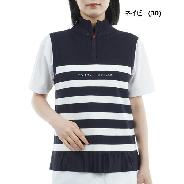 トミーヒルフィガー ゴルフ レディース ベスト フロントロゴ ハイネック ノースリーブニット TOMMY HILFIGER GOLF THLA561 2025年秋冬モデル | TOMMY HILFIGER GOLF | 02