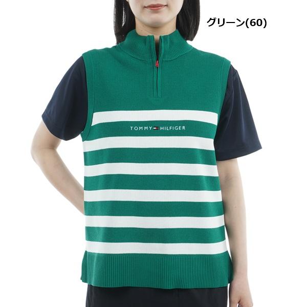 トミーヒルフィガー ゴルフ レディース ベスト フロントロゴ ハイネック ノースリーブニット TOMMY HILFIGER GOLF THLA561 2025年秋冬モデル | TOMMY HILFIGER GOLF | 03