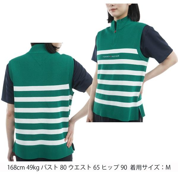 トミーヒルフィガー ゴルフ レディース ベスト フロントロゴ ハイネック ノースリーブニット TOMMY HILFIGER GOLF THLA561 2025年秋冬モデル | TOMMY HILFIGER GOLF | 05