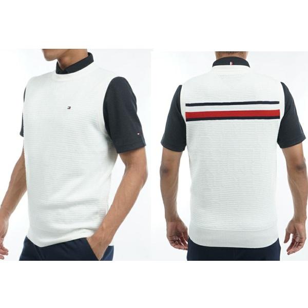 トミーヒルフィガー ゴルフ メンズ ブラインドロゴ クルーネック ニットベスト TOMMY HILFIGER GOLF THMA311 【2023年春夏モデル】 | TOMMY HILFIGER GOLF | 05