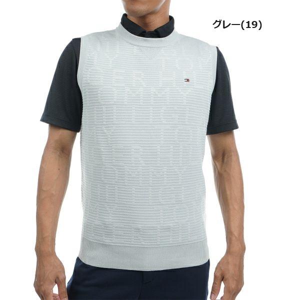 トミーヒルフィガー ゴルフ メンズ ブラインドロゴ クルーネック ニットベスト TOMMY HILFIGER GOLF THMA311 【2023年春夏モデル】 | TOMMY HILFIGER GOLF | 02