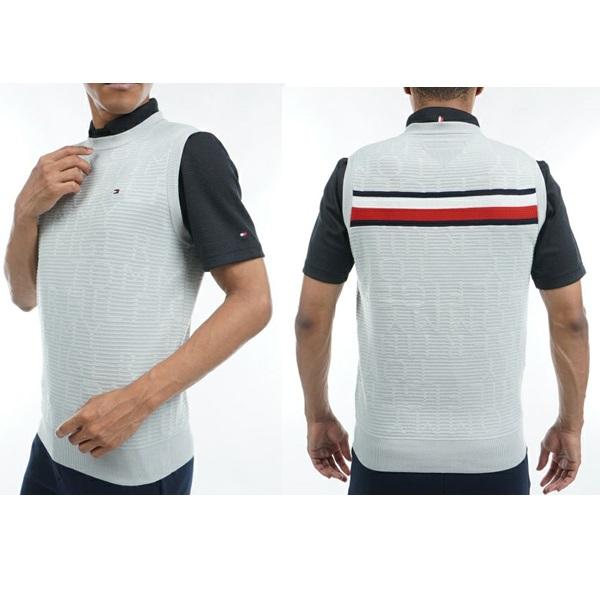 トミーヒルフィガー ゴルフ メンズ ブラインドロゴ クルーネック ニットベスト TOMMY HILFIGER GOLF THMA311 【2023年春夏モデル】 | TOMMY HILFIGER GOLF | 08