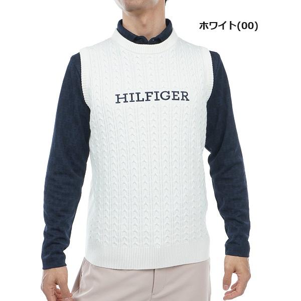 トミーヒルフィガー ゴルフ メンズ ケーブルクルーネックニットベスト TOMMY HILFIGER GOLF THMA354 2023年秋冬モデル | TOMMY HILFIGER GOLF | 05
