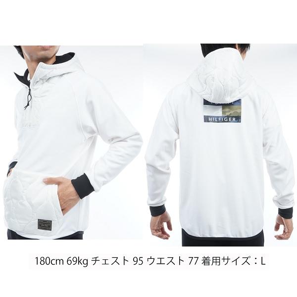 トミーヒルフィガー ゴルフ メンズハイブリッド ハーフジップフーディー TOMMY HILFIGER GOLF THMA368 2023年秋冬モデル | TOMMY HILFIGER GOLF | 04