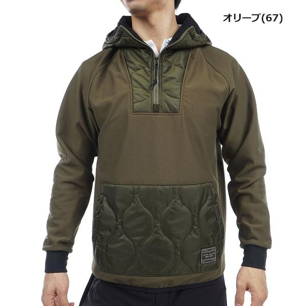 トミーヒルフィガー ゴルフ メンズハイブリッド ハーフジップフーディー TOMMY HILFIGER GOLF THMA368 2023年秋冬モデル | TOMMY HILFIGER GOLF | 03