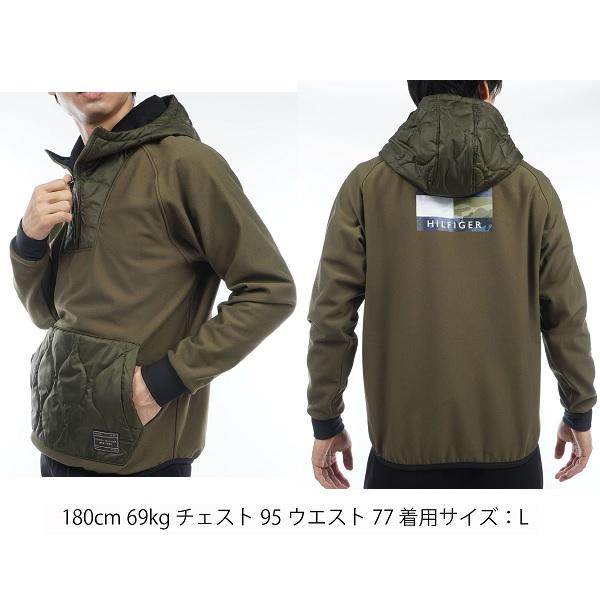 トミーヒルフィガー ゴルフ メンズハイブリッド ハーフジップフーディー TOMMY HILFIGER GOLF THMA368 2023年秋冬モデル | TOMMY HILFIGER GOLF | 06
