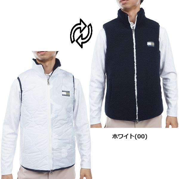 トミーヒルフィガー ゴルフ メンズ リバーシブル パデッドベスト TOMMY HILFIGER GOLF THMA369 2023年秋冬モデル | TOMMY HILFIGER GOLF | 01