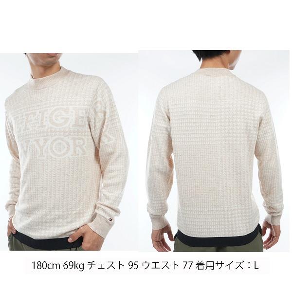 トミーヒルフィガー ゴルフ メンズ ハウンドトゥース クルーネックセーター TOMMY HILFIGER GOLF THMA374 2023年秋冬モデル | TOMMY HILFIGER GOLF | 06
