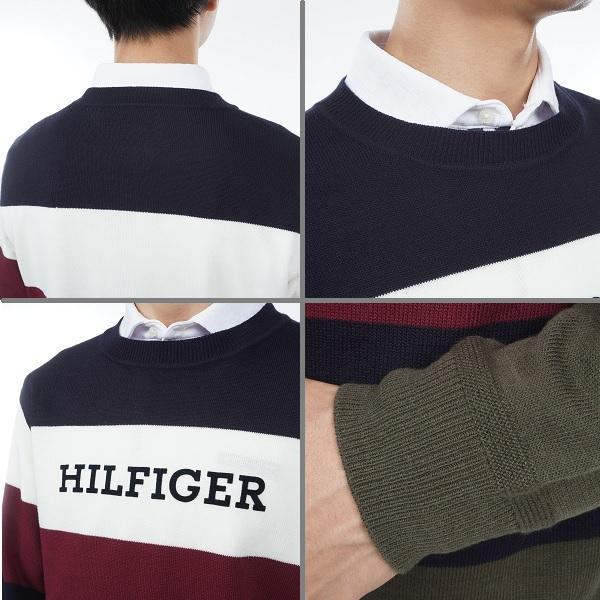 トミーヒルフィガー ゴルフ メンズ シグネチャーストライプ クルーネックセーター TOMMY HILFIGER GOLF THMA380 | TOMMY HILFIGER GOLF | 10