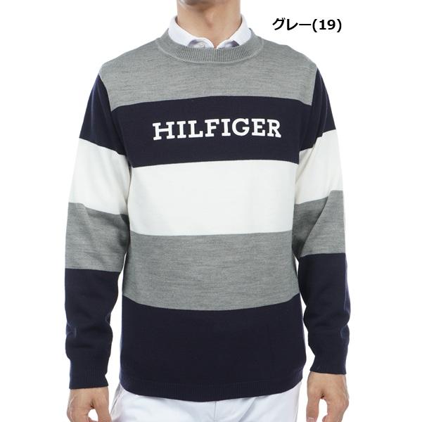 トミーヒルフィガー ゴルフ メンズ シグネチャーストライプ クルーネックセーター TOMMY HILFIGER GOLF THMA380 | TOMMY HILFIGER GOLF | 03