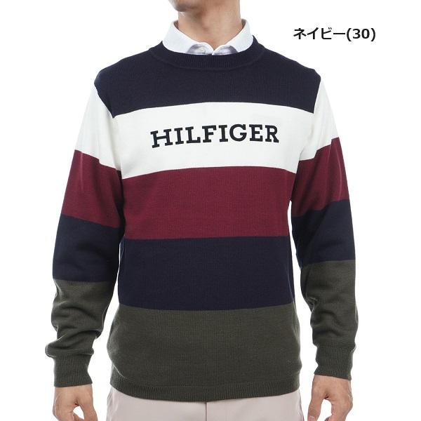 トミーヒルフィガー ゴルフ メンズ シグネチャーストライプ クルーネックセーター TOMMY HILFIGER GOLF THMA380 | TOMMY HILFIGER GOLF | 02