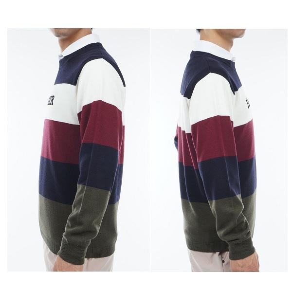 トミーヒルフィガー ゴルフ メンズ シグネチャーストライプ クルーネックセーター TOMMY HILFIGER GOLF THMA380 | TOMMY HILFIGER GOLF | 09