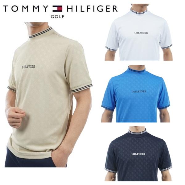 トミーヒルフィガー ゴルフ メンズ THモノグラム 半袖モックネックシャツ TOMMY HILFIGER GOLF THMA408 | TOMMY HILFIGER GOLF