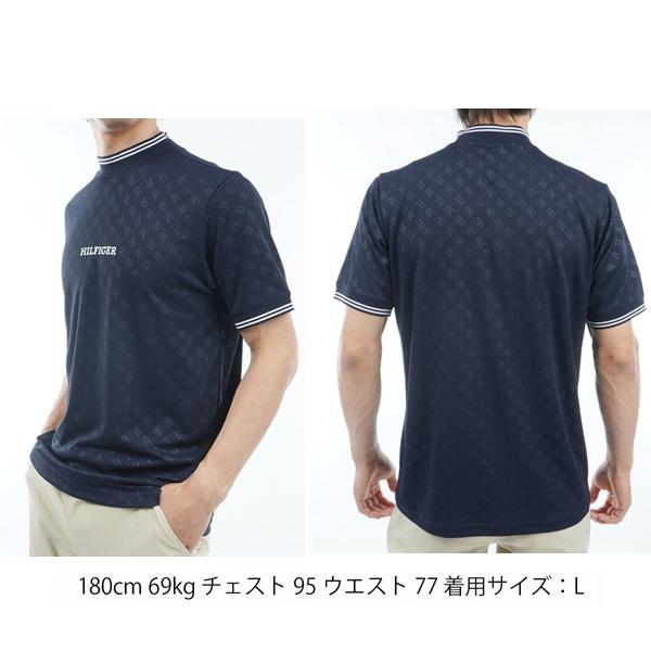 トミーヒルフィガー ゴルフ メンズ THモノグラム 半袖モックネックシャツ TOMMY HILFIGER GOLF THMA408 | TOMMY HILFIGER GOLF | 06
