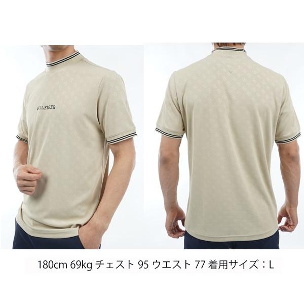 トミーヒルフィガー ゴルフ メンズ THモノグラム 半袖モックネックシャツ TOMMY HILFIGER GOLF THMA408 | TOMMY HILFIGER GOLF | 08