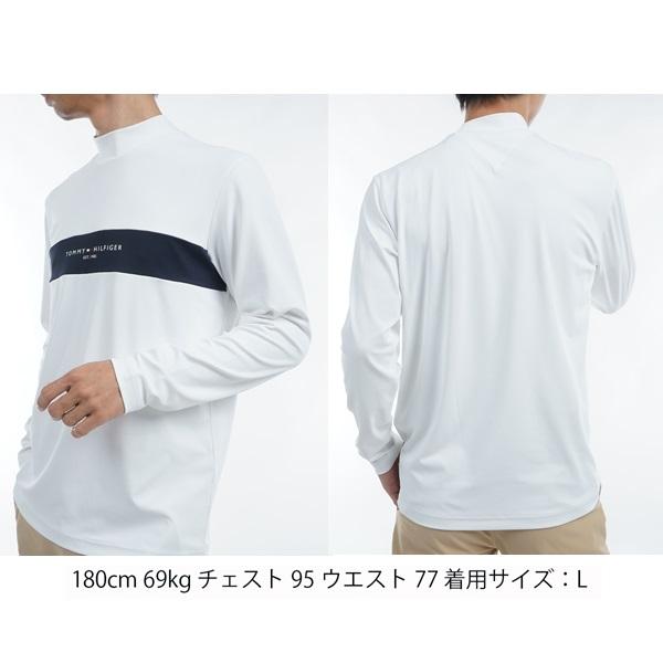 トミーヒルフィガー ゴルフ メンズ エッセンシャル 長袖モックネックシャツ TOMMY HILFIGER GOLF THMA454 秋冬モデル | TOMMY HILFIGER GOLF | 06
