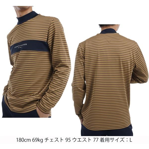 トミーヒルフィガー ゴルフ メンズ エッセンシャル 長袖モックネックシャツ TOMMY HILFIGER GOLF THMA454 秋冬モデル | TOMMY HILFIGER GOLF | 08