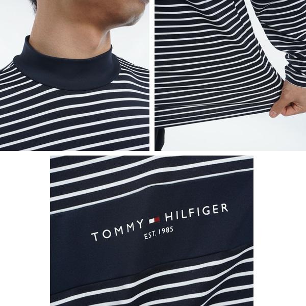 【SALE】トミーヒルフィガー 長袖モックネックシャツ (THMA454) L トミーヒルフィガーゴルフ(TOMMY HILFIGER GOLF) ゴルフウェア 長袖