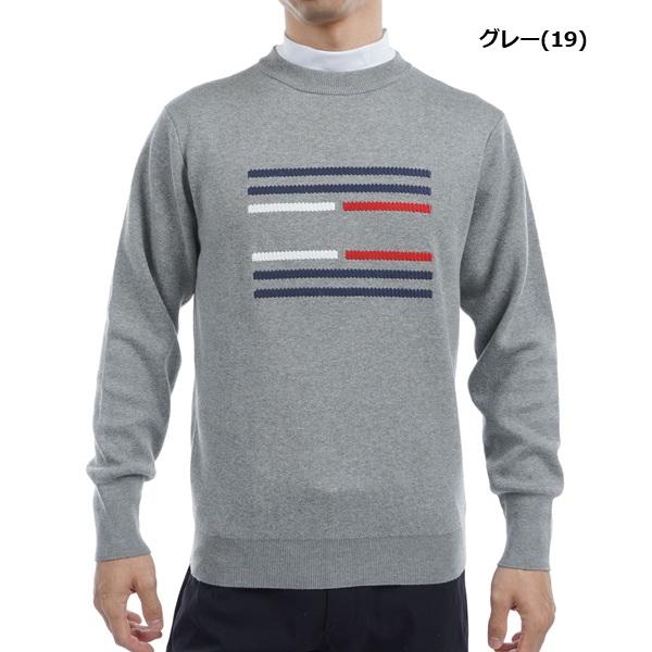 トミーヒルフィガー ゴルフ メンズ ビッグフラッグ クルーネックセーター TOMMY HILFIGER GOLF THMA459 秋冬モデル | TOMMY HILFIGER GOLF | 02