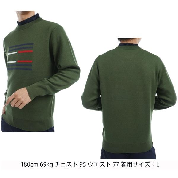 トミーヒルフィガー ゴルフ メンズ ビッグフラッグ クルーネックセーター TOMMY HILFIGER GOLF THMA459 秋冬モデル | TOMMY HILFIGER GOLF | 09