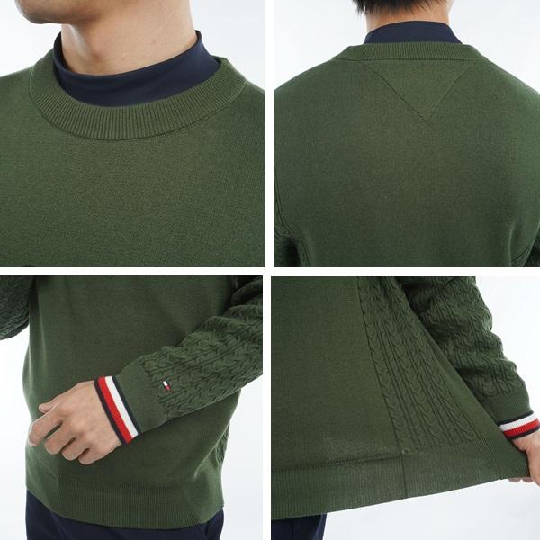 トミーヒルフィガー ゴルフ メンズ ケーブルミックス クルーネックセーター TOMMY HILFIGER GOLF THMA461 2024年秋冬モデル | TOMMY HILFIGER GOLF | 12