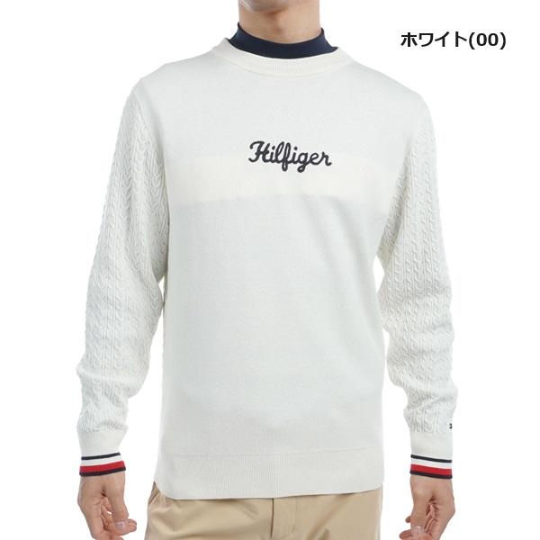 トミーヒルフィガー ゴルフ メンズ ケーブルミックス クルーネックセーター TOMMY HILFIGER GOLF THMA461 2024年秋冬モデル | TOMMY HILFIGER GOLF | 01