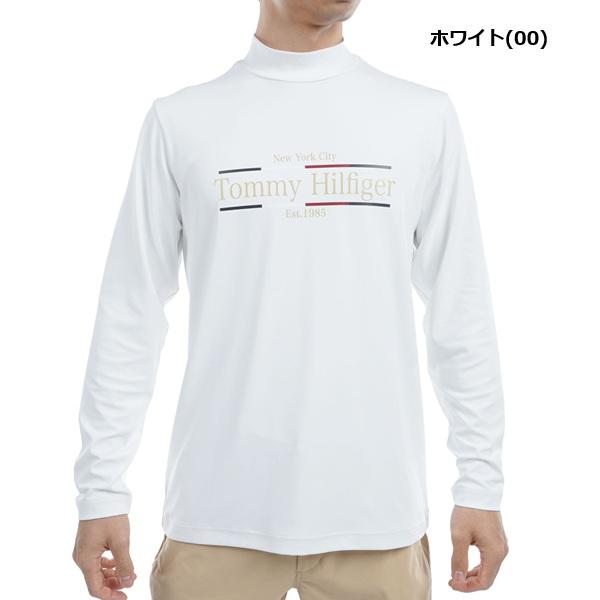 トミーヒルフィガー ゴルフ メンズ フロントロゴ 長袖モックネックシャツ TOMMY HILFIGER GOLF THMA465 秋冬モデル | TOMMY HILFIGER GOLF | 01