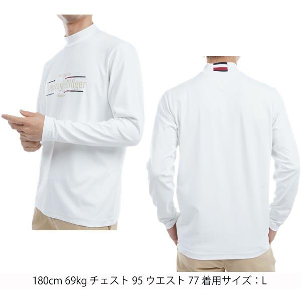 トミーヒルフィガー ゴルフ メンズ フロントロゴ 長袖モックネックシャツ TOMMY HILFIGER GOLF THMA465 秋冬モデル | TOMMY HILFIGER GOLF | 05