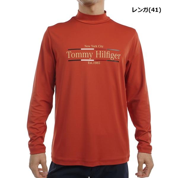 トミーヒルフィガー ゴルフ メンズ フロントロゴ 長袖モックネックシャツ TOMMY HILFIGER GOLF THMA465 秋冬モデル | TOMMY HILFIGER GOLF | 03
