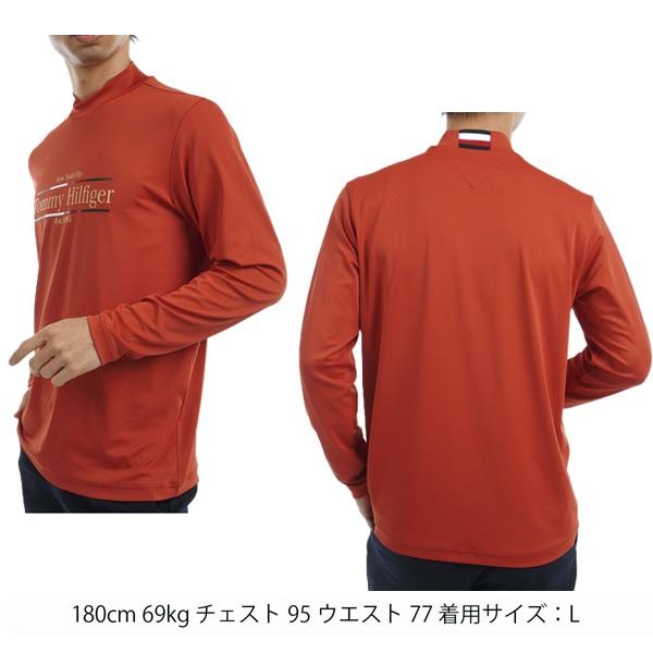 トミーヒルフィガー ゴルフ メンズ フロントロゴ 長袖モックネックシャツ TOMMY HILFIGER GOLF THMA465 秋冬モデル | TOMMY HILFIGER GOLF | 06