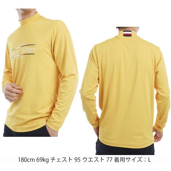 トミーヒルフィガー ゴルフ メンズ フロントロゴ 長袖モックネックシャツ TOMMY HILFIGER GOLF THMA465 秋冬モデル | TOMMY HILFIGER GOLF | 07