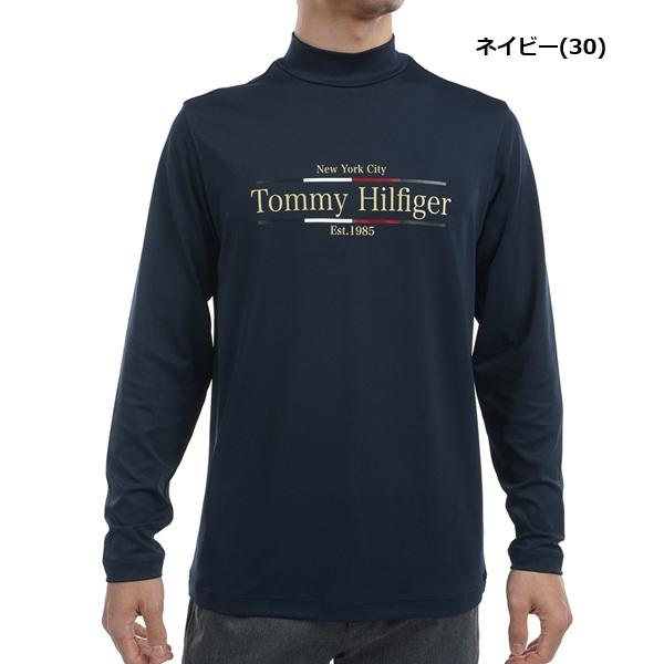 トミーヒルフィガー ゴルフ メンズ フロントロゴ 長袖モックネックシャツ TOMMY HILFIGER GOLF THMA465 秋冬モデル | TOMMY HILFIGER GOLF | 02