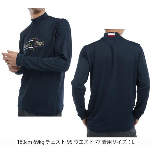 トミーヒルフィガー ゴルフ メンズ フロントロゴ 長袖モックネックシャツ TOMMY HILFIGER GOLF THMA465 秋冬モデル | TOMMY HILFIGER GOLF | 08