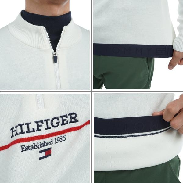 トミーヒルフィガー ゴルフ メンズ フロントロゴ ハーフジップ モックネックセーター TOMMY HILFIGER GOLF THMA472 秋冬モデル | TOMMY HILFIGER GOLF | 10