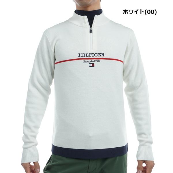 トミーヒルフィガー ゴルフ メンズ フロントロゴ ハーフジップ モックネックセーター TOMMY HILFIGER GOLF THMA472 秋冬モデル | TOMMY HILFIGER GOLF | 01