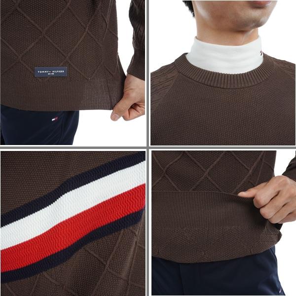 トミーヒルフィガー ゴルフ メンズ シグネチャーストライプ クルーネックセーター TOMMY HILFIGER GOLF THMA473 秋冬モデル | TOMMY HILFIGER GOLF | 10