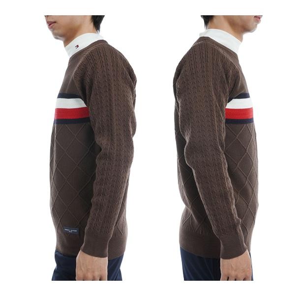 トミーヒルフィガー ゴルフ メンズ シグネチャーストライプ クルーネックセーター TOMMY HILFIGER GOLF THMA473 秋冬モデル | TOMMY HILFIGER GOLF | 09