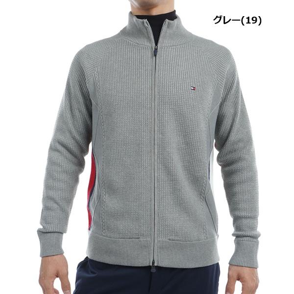 トミーヒルフィガー ゴルフ メンズ ケーブル フルジップ セーター TOMMY HILFIGER GOLF THMA479 秋冬モデル | TOMMY HILFIGER GOLF | 01