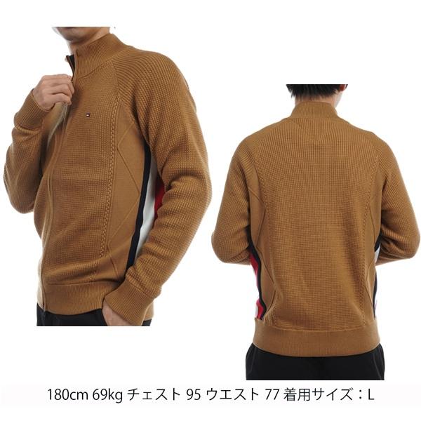 トミーヒルフィガー ゴルフ メンズ ケーブル フルジップ セーター TOMMY HILFIGER GOLF THMA479 秋冬モデル | TOMMY HILFIGER GOLF | 06