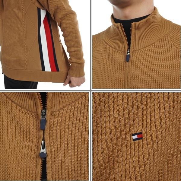 トミーヒルフィガー ゴルフ メンズ ケーブル フルジップ セーター TOMMY HILFIGER GOLF THMA479 秋冬モデル | TOMMY HILFIGER GOLF | 08