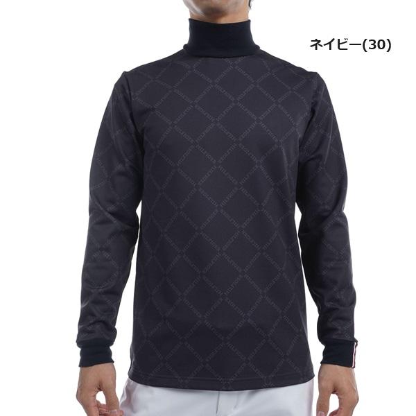トミーヒルフィガー ゴルフ メンズ ダイヤロゴプリント 長袖ハイネックシャツ TOMMY HILFIGER GOLF THMA481 秋冬モデル | TOMMY HILFIGER GOLF | 02