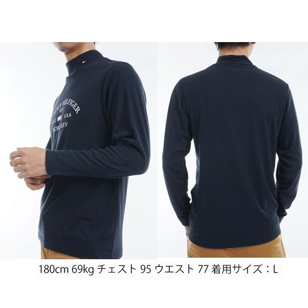 トミーヒルフィガー ゴルフ メンズ アーチロゴ 長袖ハイネックシャツ TOMMY HILFIGER GOLF THMA482 秋冬モデル | TOMMY HILFIGER GOLF | 07