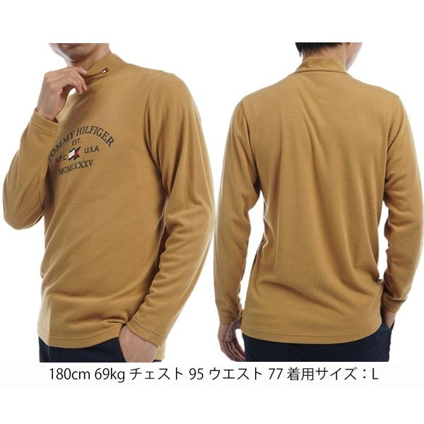 トミーヒルフィガー ゴルフ メンズ アーチロゴ 長袖ハイネックシャツ TOMMY HILFIGER GOLF THMA482 秋冬モデル | TOMMY HILFIGER GOLF | 09