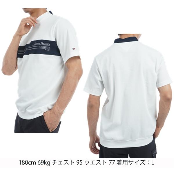 トミーヒルフィガー ゴルフ メンズ カラーブロック 半袖モックネックシャツ TOMMY HILFIGER  THMA505 2025年春夏モデル | TOMMY HILFIGER GOLF | 05