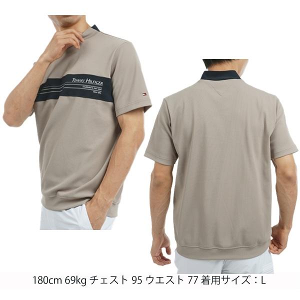トミーヒルフィガー ゴルフ メンズ カラーブロック 半袖モックネックシャツ TOMMY HILFIGER  THMA505 2025年春夏モデル | TOMMY HILFIGER GOLF | 06