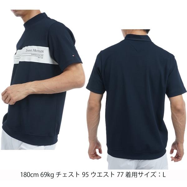 トミーヒルフィガー ゴルフ メンズ カラーブロック 半袖モックネックシャツ TOMMY HILFIGER  THMA505 2025年春夏モデル | TOMMY HILFIGER GOLF | 07