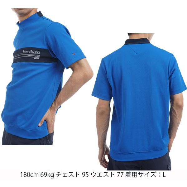 トミーヒルフィガー ゴルフ メンズ カラーブロック 半袖モックネックシャツ TOMMY HILFIGER  THMA505 2025年春夏モデル | TOMMY HILFIGER GOLF | 08