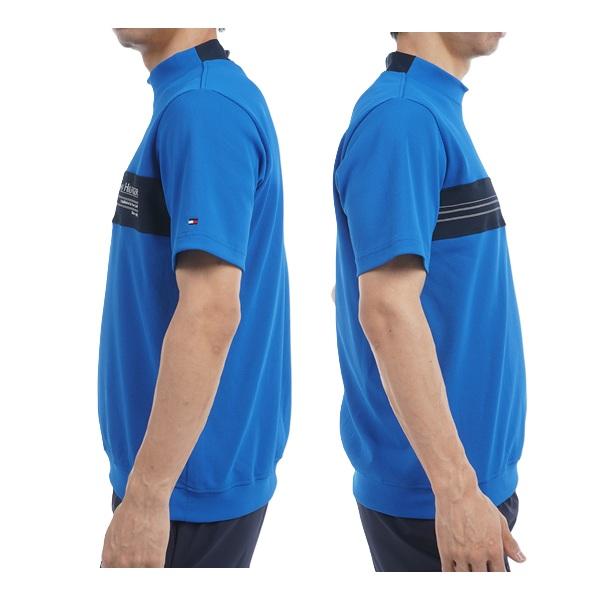 トミーヒルフィガー ゴルフ メンズ カラーブロック 半袖モックネックシャツ TOMMY HILFIGER  THMA505 2025年春夏モデル | TOMMY HILFIGER GOLF | 09