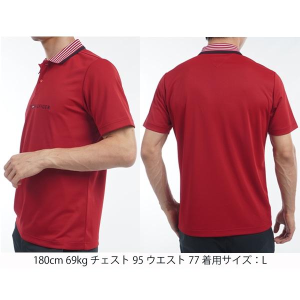 トミーヒルフィガー ゴルフ メンズ エッセンシャルストライプカラー 半袖ポロシャツ TOMMY HILFIGER  THMA513 2025年春夏モデル | TOMMY HILFIGER GOLF | 12